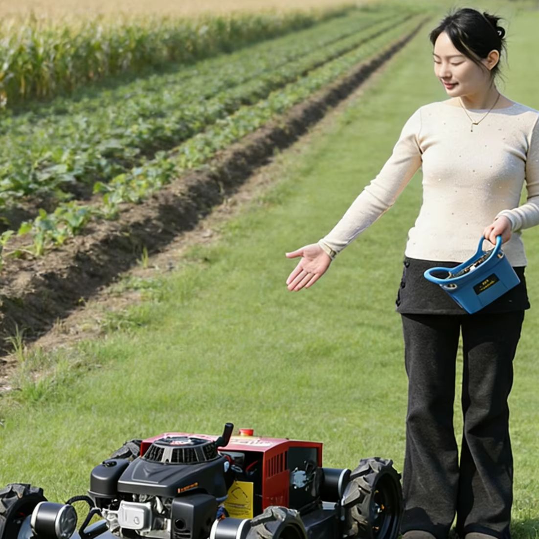 Agriculture Farming Practices - Kundenspezifischer Schwerlast-Ferngesteuerter Schlegelmäher mit Ersatzklingen-Werkzeugset und