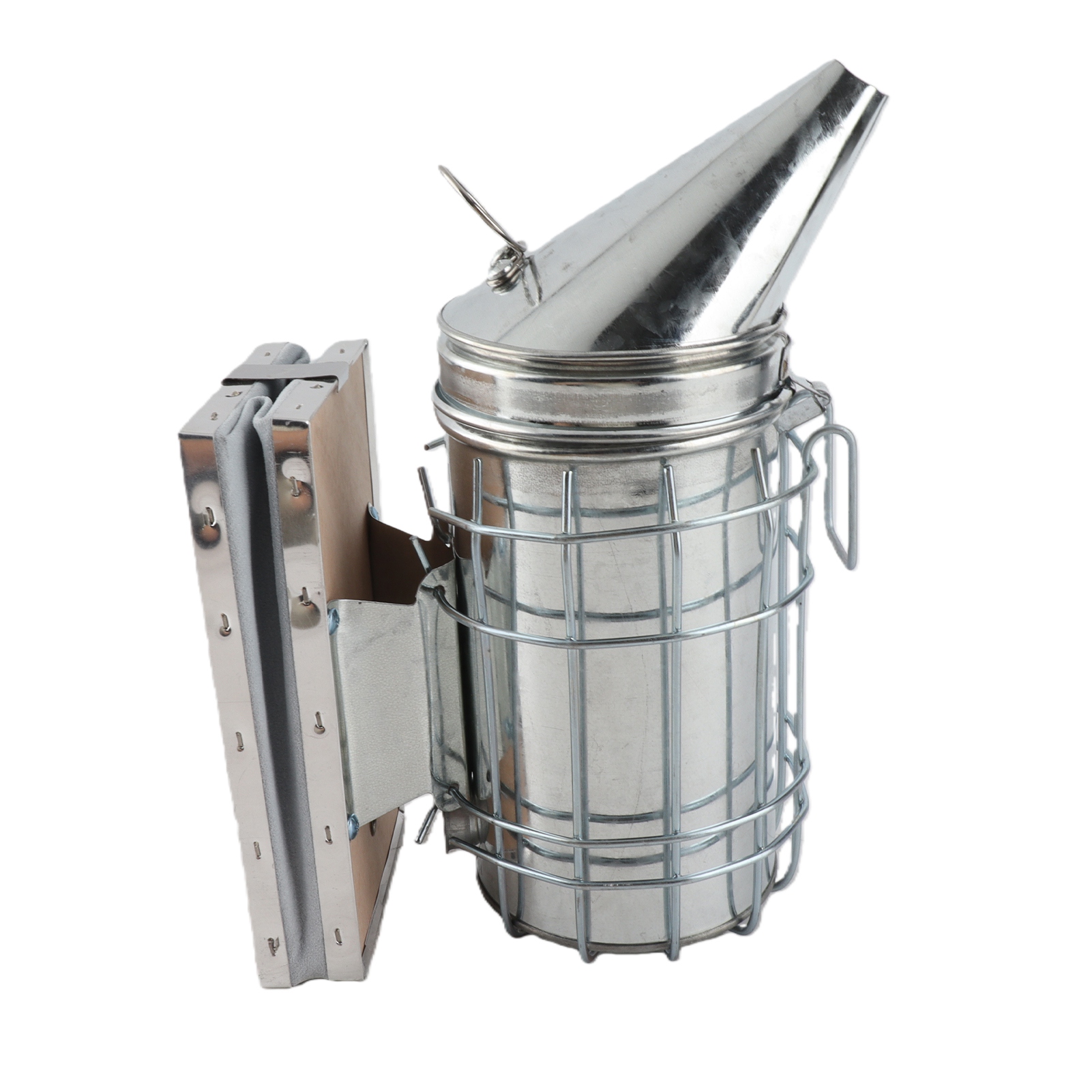 Bee Smoker Tool - Imkerei-Räucher, Bienenstock-Räucher mit Hitzeschild-Schutzbrett, Imkereiausrüstung aus