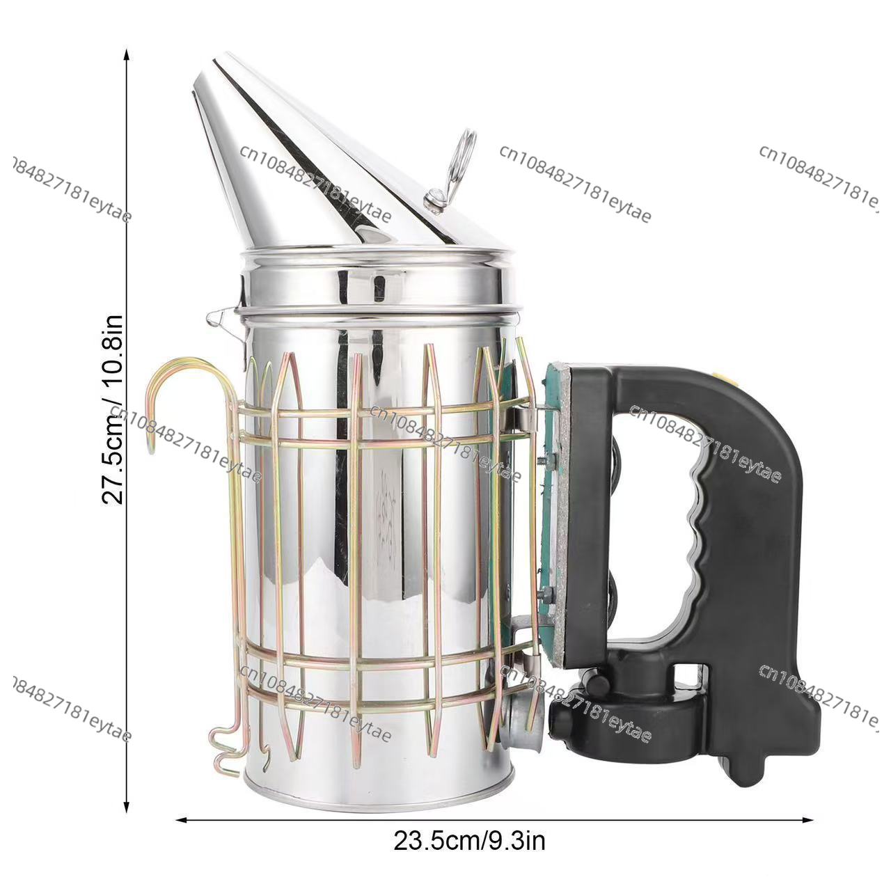 Bee Smoker Tool - Edelstahl Elektrischer Bienenraucher mit Schwarzem Griff