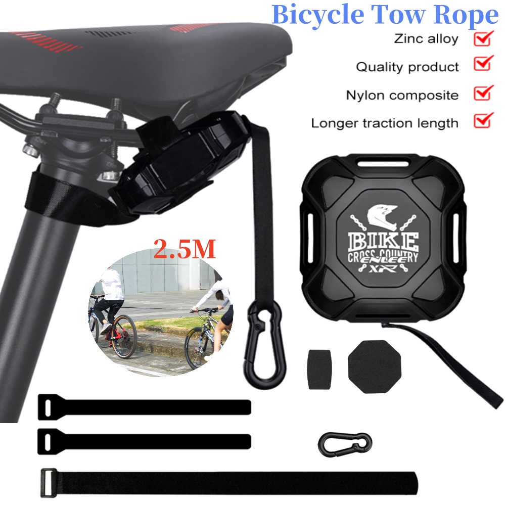 Tractor Implement - Einziehbares Fahrrad-Abschleppseil, 2,5 m, Fahrrad-Traktor, Mountainbike,