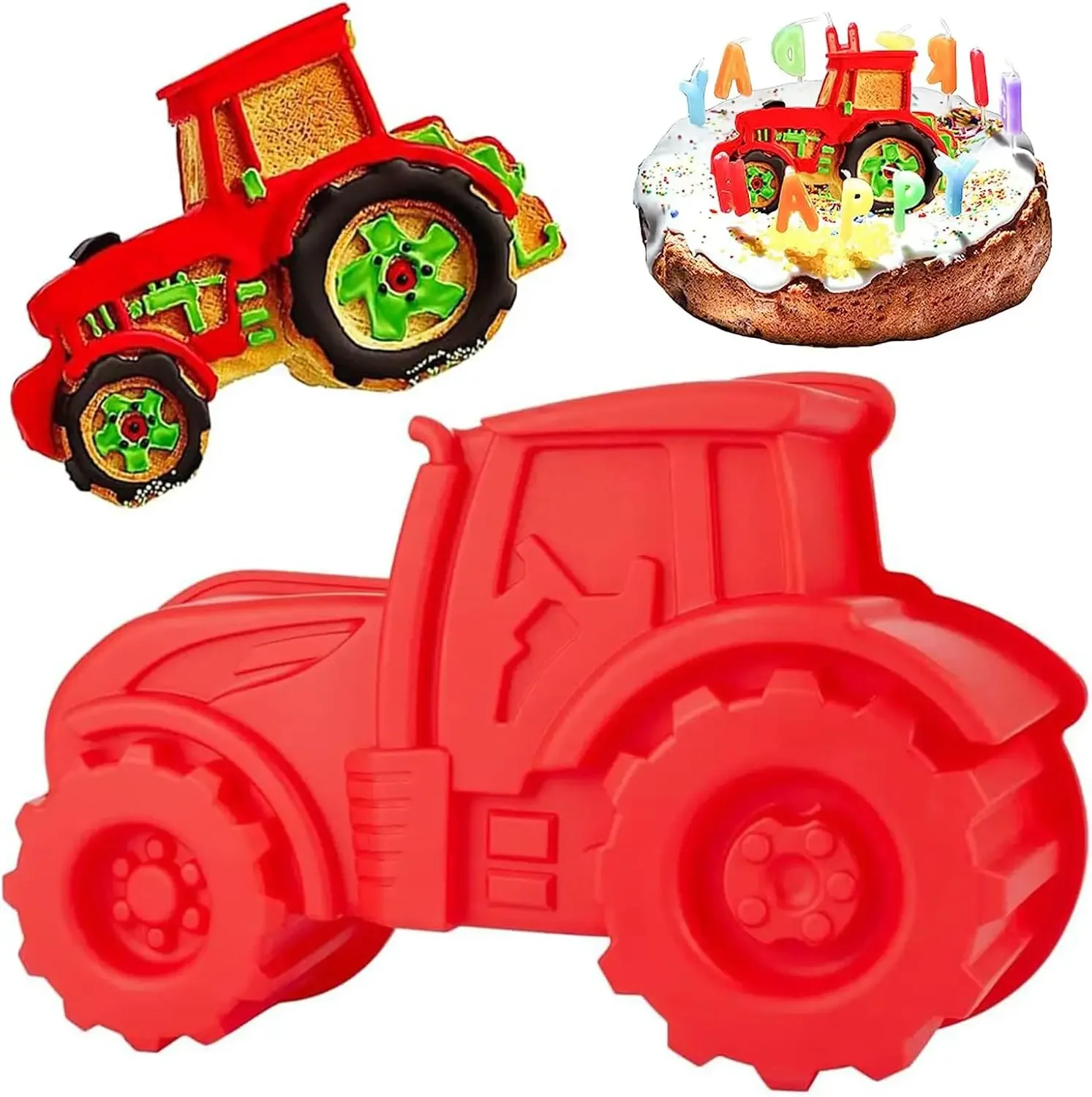 Tractor Implement - 3D Traktor Silikon Backformen DIY Auto